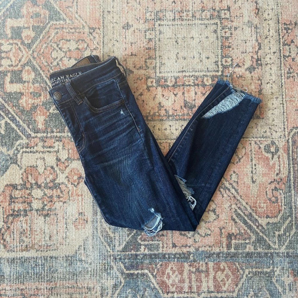 American Eagle Ne(x)t Level Stretch Hi-Rise Legging Crop Jeans
